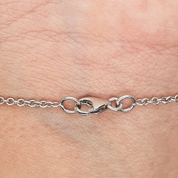 Real Diamond Bracelet Round 14K White Gold 0.40 TCW - Picture 4 of 7